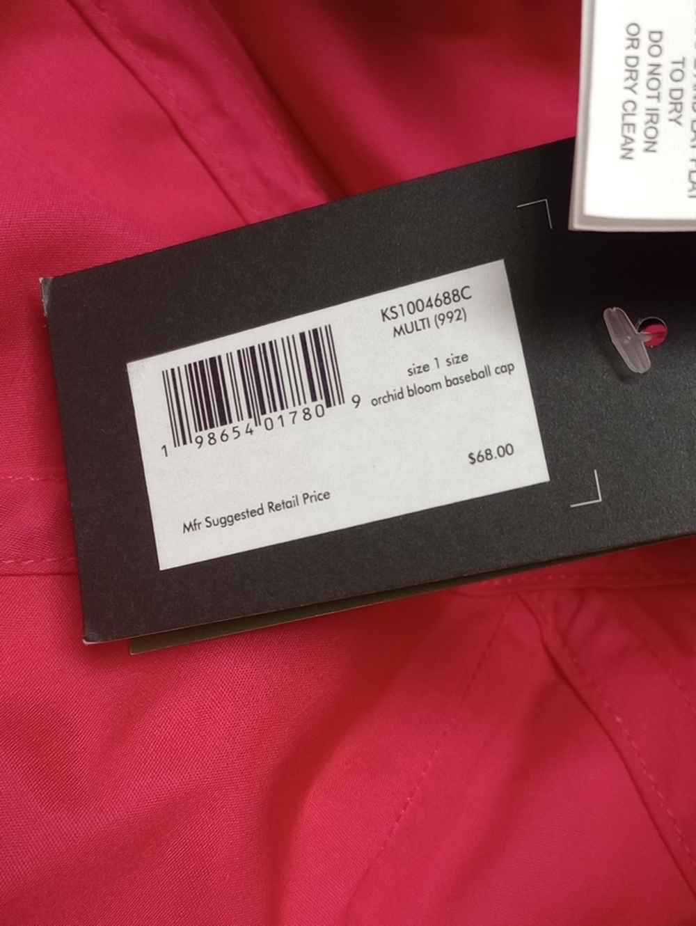 🆕🌺KATE SPADE "ORCHID BLOOM" MULTICOLOR FLORAL TROPICAL BASEBALL CAP 🌸 - Picture 8 of 9